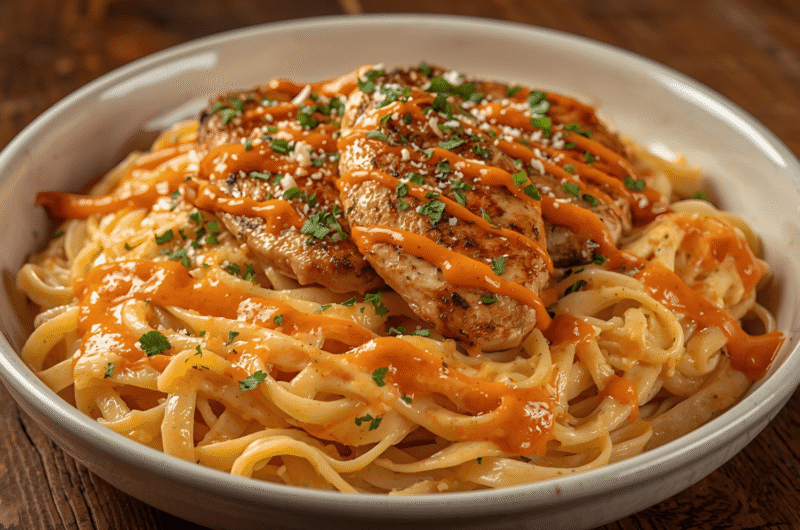 Buffalo Chicken Alfredo Pasta