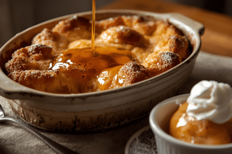 Bread Pudding with Rum Sauce