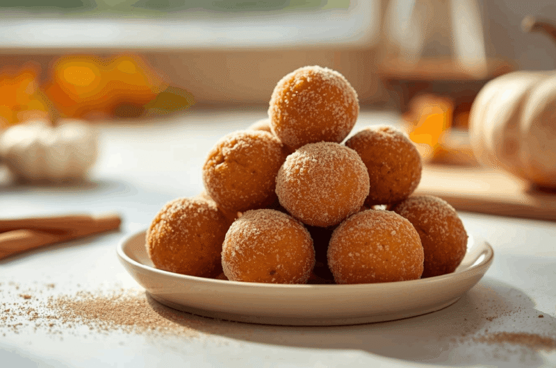 Air Fryer Pumpkin Donut Holes